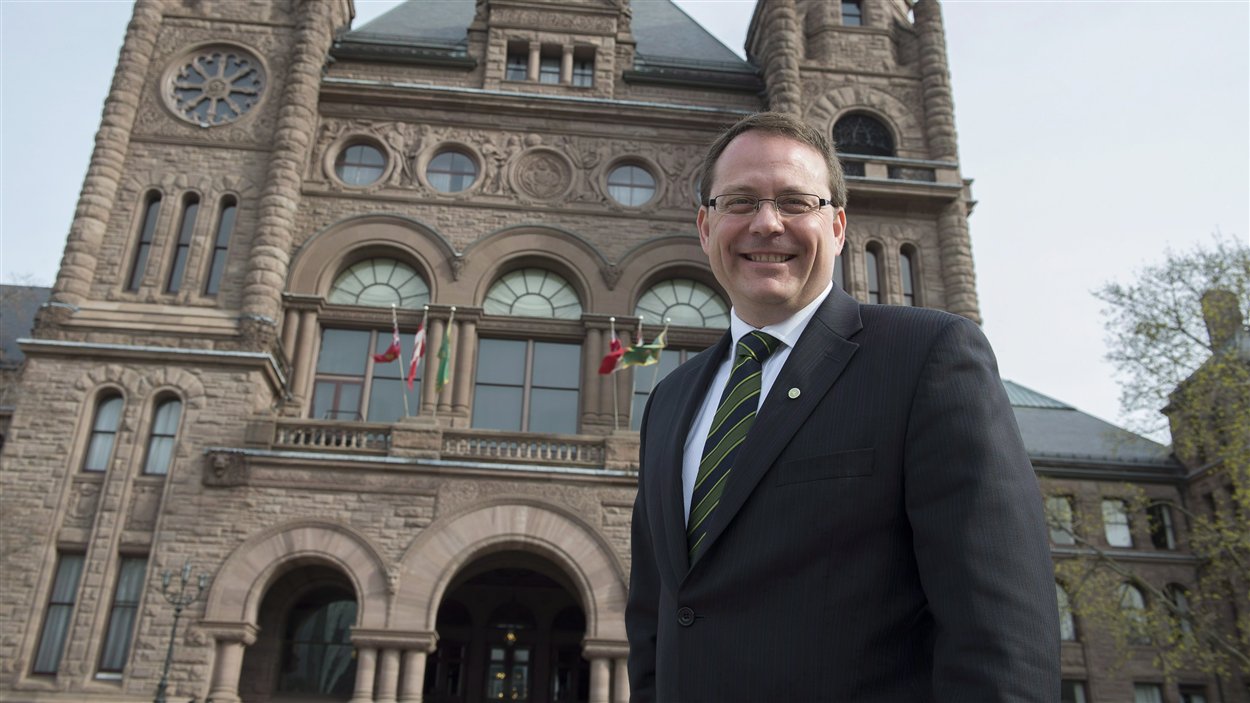 Le chef du Parti vert de l'Ontario, Mike Schreiner Le chef du Parti vert de l'Ontario, Mike Schreiner