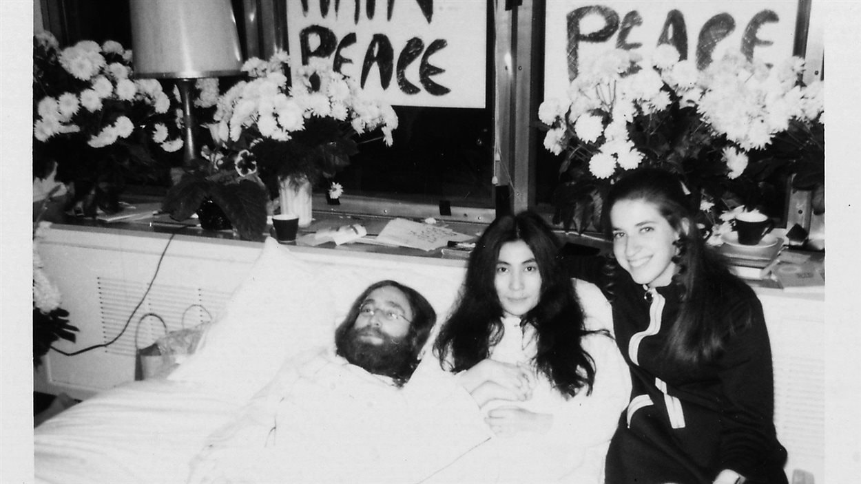 Il y a 45 ans le bedin de John Lennon et Yoko Ono à Montréal ICI