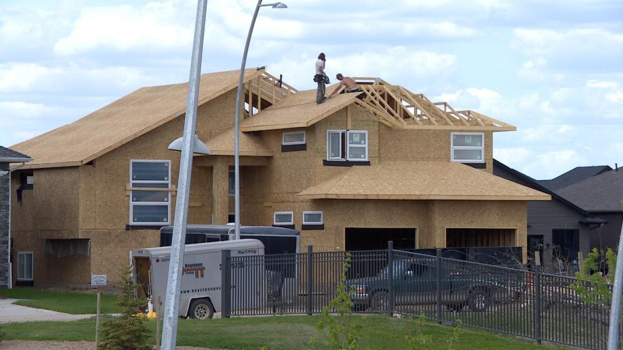 Maison en construction à Saskatoon Maison en construction à Saskatoon