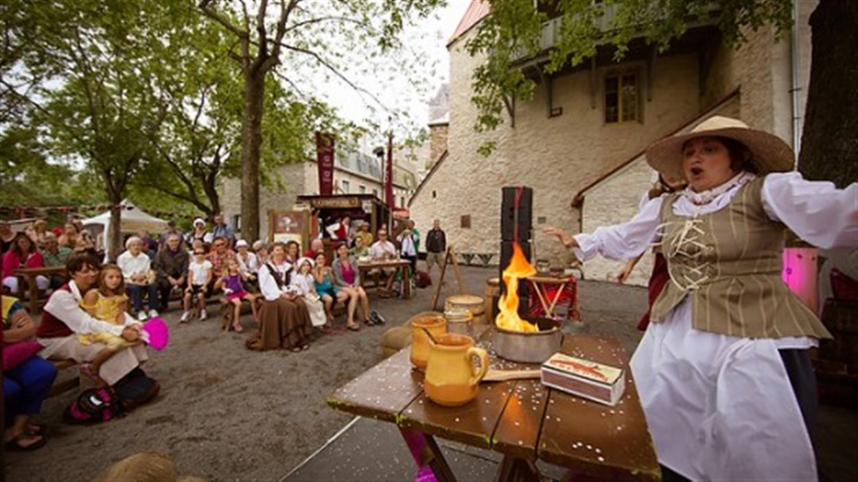 Une des activités lors des Fêtes de la Nouvelle-France Une des activités lors des Fêtes de la Nouvelle-France