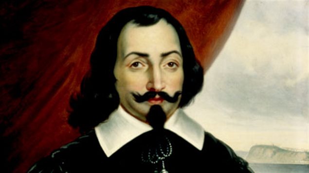 Samuel de Champlain, portrait réalisé par Théophile Hamel Samuel de Champlain, portrait réalisé par Théophile Hamel