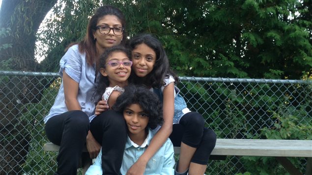 Ensaf Haider et les enfants Badawi, Miriam, Tirade et Najua, à Sherbrooke. Ensaf Haider et les enfants Badawi, Miriam, Tirade et Najua, à Sherbrooke.
