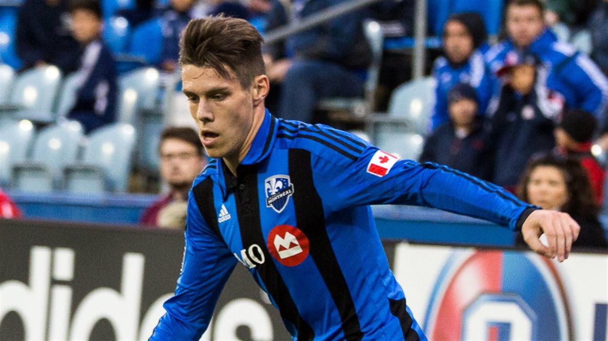 Maxim Tissot de Gatineau dans l'uniforme de l'Impact de Montréal. Maxim Tissot de Gatineau dans l'uniforme de l'Impact de Montréal.