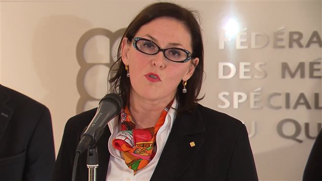 Diane Francœur, présidente de la Fédération des médecins spécialistes du Québec Diane Francœur, présidente de la Fédération des médecins spécialistes du Québec