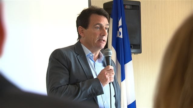 Pierre Karl Péladeau, à l'assemblée générale du PQ dans Maskinongé, le 29 novembre Pierre Karl Péladeau, à l'assemblée générale du PQ dans Maskinongé, le 29 novembre