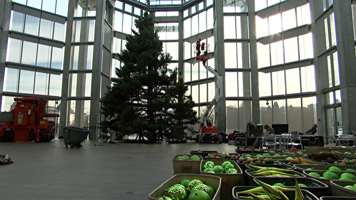 Un sapin de Noël géant au Musée des beaux-arts du Canada  ICI.Radio-Canada.ca