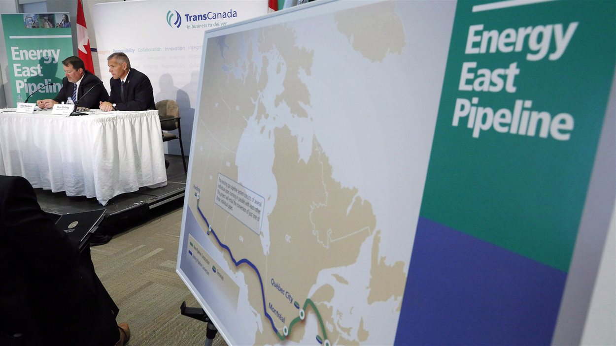 Le trajet de l'oléoduc Énergie Est de TransCanada (archives) Le trajet de l'oléoduc Énergie Est de TransCanada (archives)