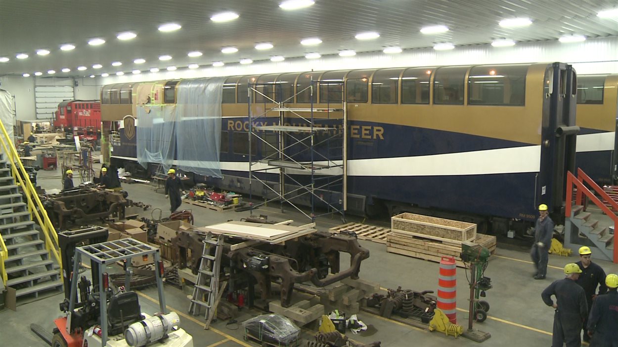 Les travaux de Rail GD sur les wagons de Rocky Mountaineer Les travaux de Rail GD sur les wagons de Rocky Mountaineer