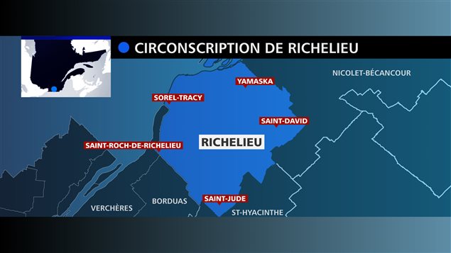 Carte de la circonscription de Richelieu Carte de la circonscription de Richelieu