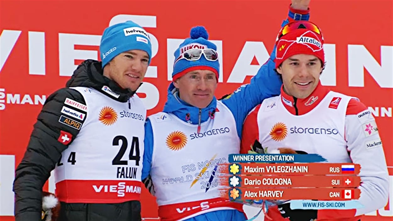 Alex Harvey médaillé de bronze au skiathlon de Falun Alex Harvey médaillé de bronze au skiathlon de Falun