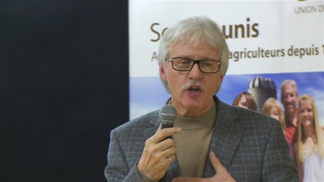 Le directeur général de la société d'exploitation agricole, Pangea, Serge Fortin Le directeur général de la société d'exploitation agricole, Pangea, Serge Fortin