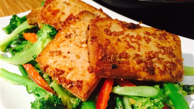 Tofu au gingembre 
