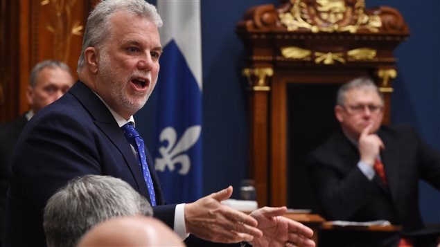 Le premier ministre Couillard à la période des questions à l'Assemblée nationale Le premier ministre Couillard à la période des questions à l'Assemblée nationale