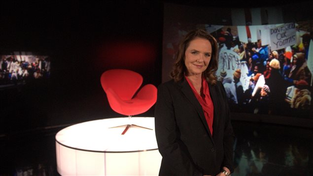 Solveig Miller, animatrice de l'émission Tout le monde en parlait