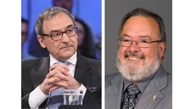 Martin Cauchon (à gauche) et Roger Pomerleau (à droite) Martin Cauchon (à gauche) et Roger Pomerleau (à droite)