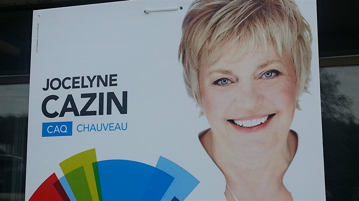 Les pancartes poussent dans les circonscriptions de Jean-Talon et Chauveau. Ici, la candidate de la CAQ, Jocelyne Cazin. Les pancartes poussent dans les circonscriptions de Jean-Talon et Chauveau. Ici, la candidate de la CAQ, Jocelyne Cazin.