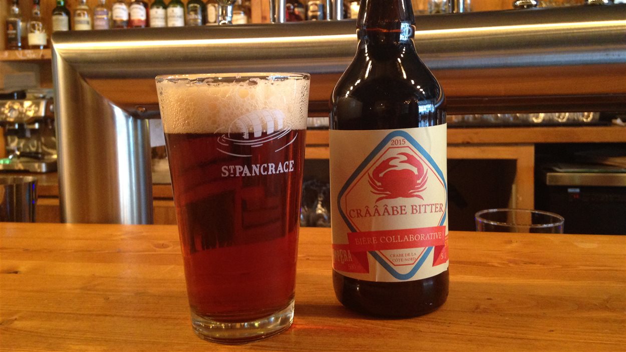 La microbrasserie St-Pancrace de Baie-Comeau produit une bière au crabe La microbrasserie St-Pancrace de Baie-Comeau produit une bière au crabe