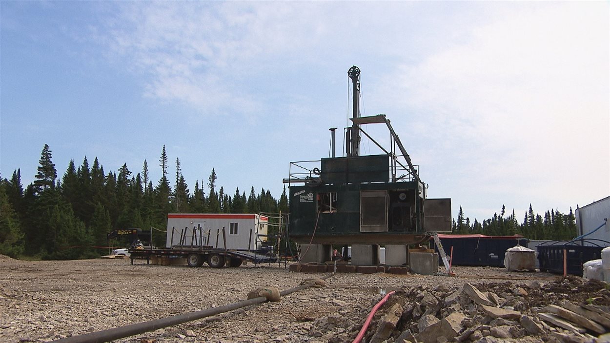 Les installations de Pétrolia sur l'île d'Anticosti Les installations de Pétrolia sur l'île d'Anticosti