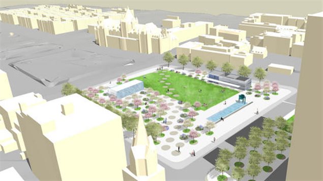 Une image du futur square Viger Une image du futur square Viger