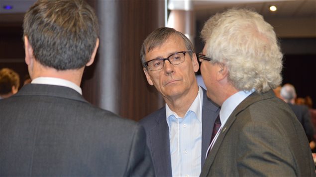 Le président-directeur général de Produits forestiers Résolu, Richard Garneau Le président-directeur général de Produits forestiers Résolu, Richard Garneau