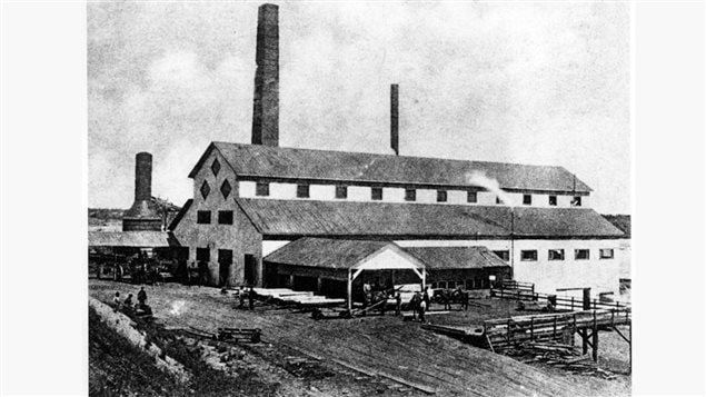 La scierie St. Maurice Lumber, vers 1890 La scierie St. Maurice Lumber, vers 1890