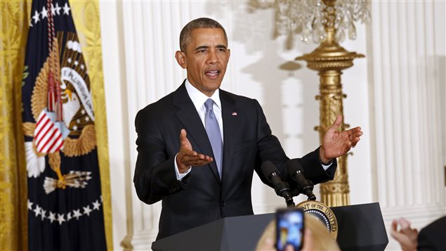 Le président américain, Barack Obama, a indiqué - lors de son allocution à la Maison-Blanche - que l'accord permet de s'assurer que l'Iran ne fabrique pas de bombe atomique. Le président américain, Barack Obama, a indiqué - lors de son allocution à la Maison-Blanche - que l'accord permet de s'assurer que l'Iran ne fabrique pas de bombe atomique.