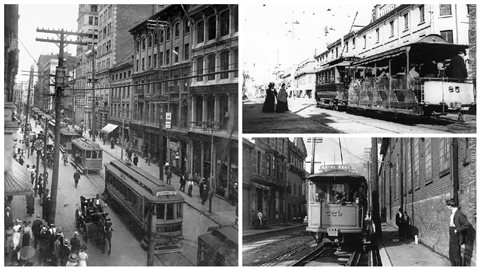 Les premiers tramways électriques ont fait leur apparition à Montréal en 1892. Les premiers tramways électriques ont fait leur apparition à Montréal en 1892.