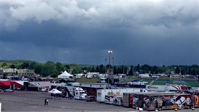Ciel menaçant au Grand Prix Ciel menaçant au Grand Prix