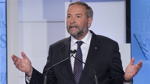 Le chef du Nouveau Parti démocratique, Thomas Mulcair Le chef du Nouveau Parti démocratique, Thomas Mulcair