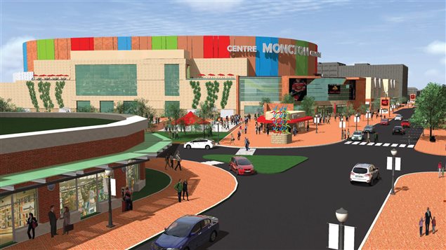Les plans de construction du centre multifonctionnel du centre-ville de Moncton. Les plans de construction du centre multifonctionnel du centre-ville de Moncton.