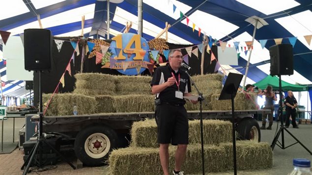 Le président Denis Nolet lance la 14e édition de la Foire gourmande de l'Abitibi-Témiscamingue et du Nord-Est ontarien Le président Denis Nolet lance la 14e édition de la Foire gourmande de l'Abitibi-Témiscamingue et du Nord-Est ontarien