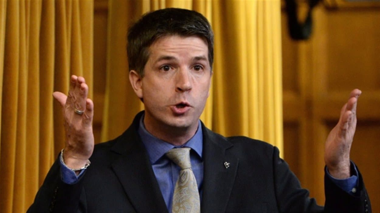 Le chef de Forces et Démocratie, Jean-François Fortin, à la Chambre des Communes Le chef de Forces et Démocratie, Jean-François Fortin, à la Chambre des Communes