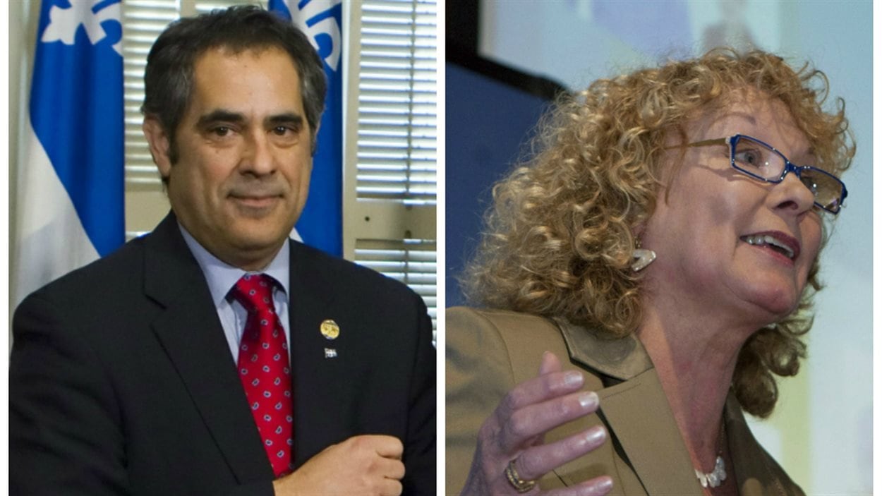 Les députés libéraux Gilles Ouimet et Marguerite Blais Les députés libéraux Gilles Ouimet et Marguerite Blais