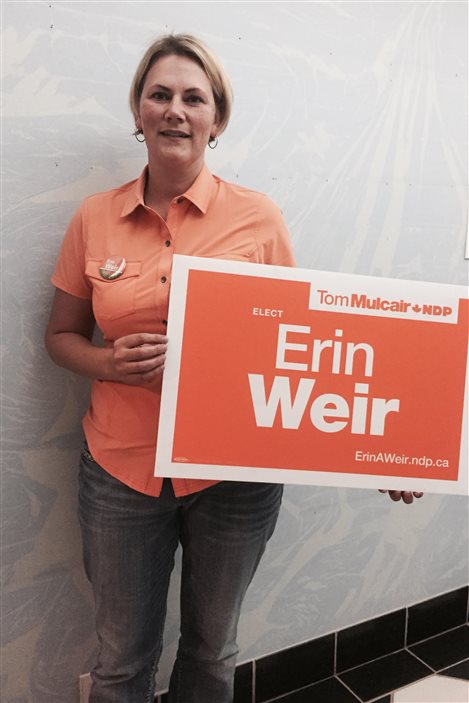 Erin Weir, candidate du NPD Erin Weir, candidate du NPD