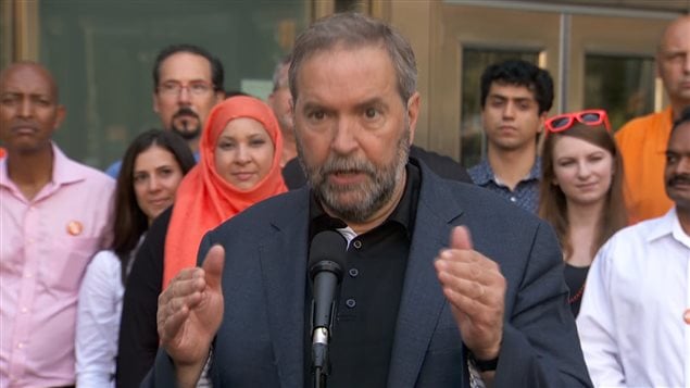 Le chef du NPD, Thomas Mulcair Le chef du NPD, Thomas Mulcair
