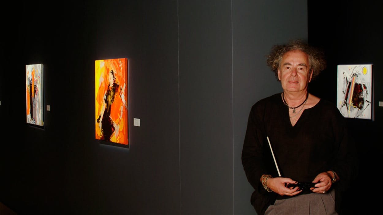 L'artiste-peintre René Lemay. L'artiste-peintre René Lemay.
