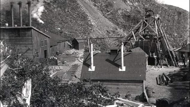 La mine de Tilt Cove en 1900 La mine de Tilt Cove en 1900
