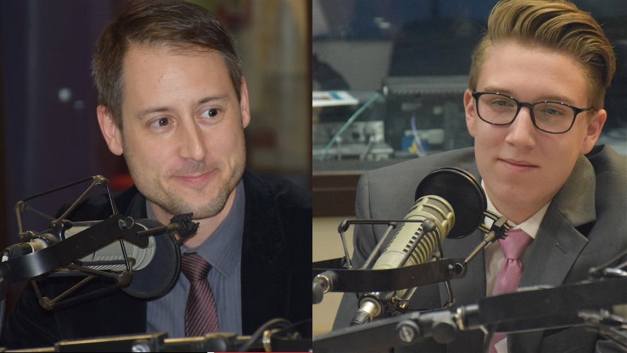 Étienne Camirand, enseignant à l’École secondaire publique Gisèle-Lalonde à Ottawa et Cédric Robinson, élève de 12e année Étienne Camirand, enseignant à l’École secondaire publique Gisèle-Lalonde à Ottawa et Cédric Robinson, élève de 12e année