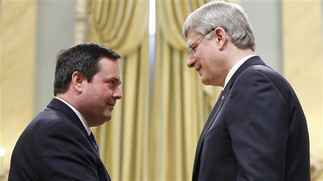 Jason Kenney et Stephen Harper le 15 juillet 2013. 