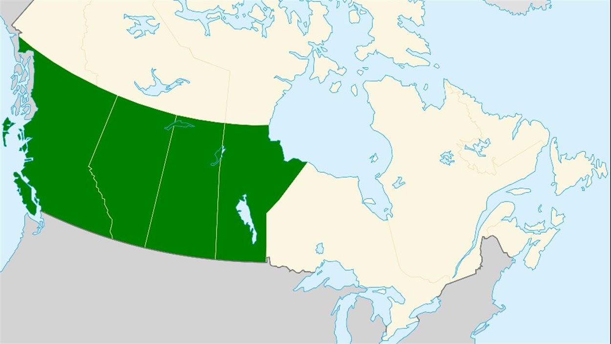 Une carte indiquant la Colombie-Britannique, l'Alberta, la Saskatchewan et le Manitoba: les provinces qui réclament l'indépendance dans un nouveau groupe Facebook. Une carte indiquant la Colombie-Britannique, l'Alberta, la Saskatchewan et le Manitoba: les provinces qui réclament l'indépendance dans un nouveau groupe Facebook.