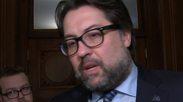 Le ministre de l'Environnement du Québec, David Heurtel. Le ministre de l'Environnement du Québec, David Heurtel.