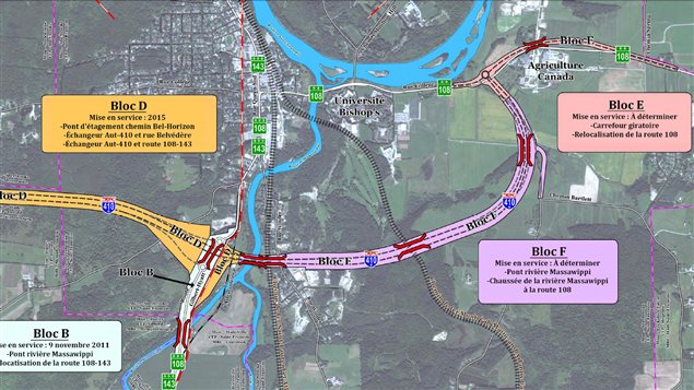 Prolongement de la 410 jusqu'à Lennoxville toujours dans les cartons