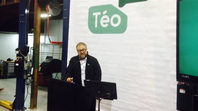 Alexandre Taillefer annonce le lancement de Taxi Téo. Alexandre Taillefer annonce le lancement de Taxi Téo.