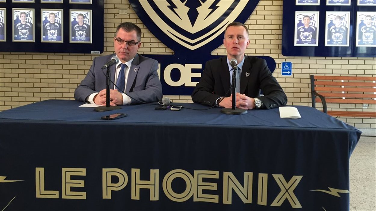 Denis Bourque et Jocelyn Thibault du Phoenix de Sherbrooke Denis Bourque et Jocelyn Thibault du Phoenix de Sherbrooke