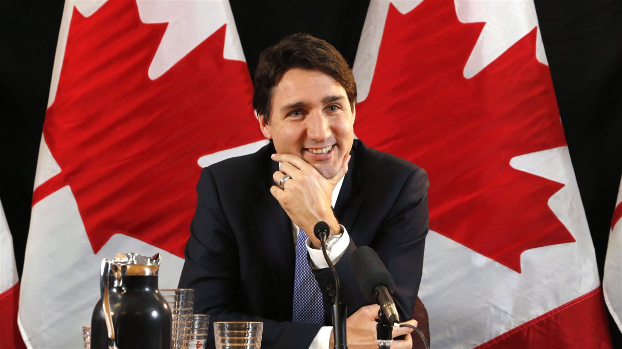 Justin Trudeau, lors de son entrevue à La Presse canadienne. Justin Trudeau, lors de son entrevue à La Presse canadienne.
