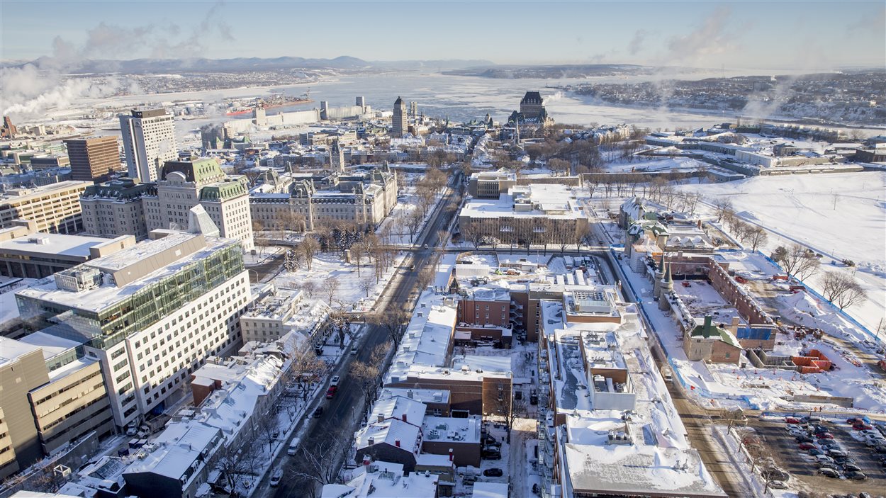 La ville de Québec, vue sur le Vieux-Québec La ville de Québec, vue sur le Vieux-Québec