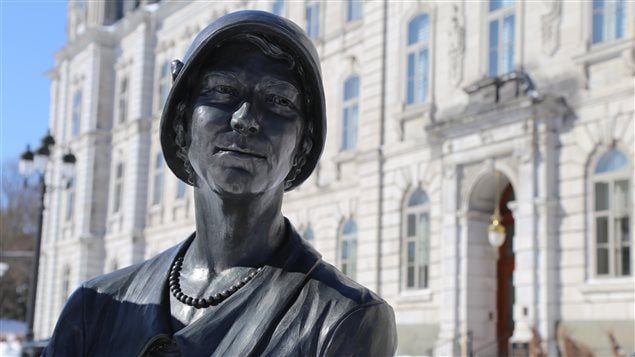 Le Monument en hommage aux femmes en politique (Marie Gérin-Lajoie) à Québec Le Monument en hommage aux femmes en politique (Marie Gérin-Lajoie) à Québec
