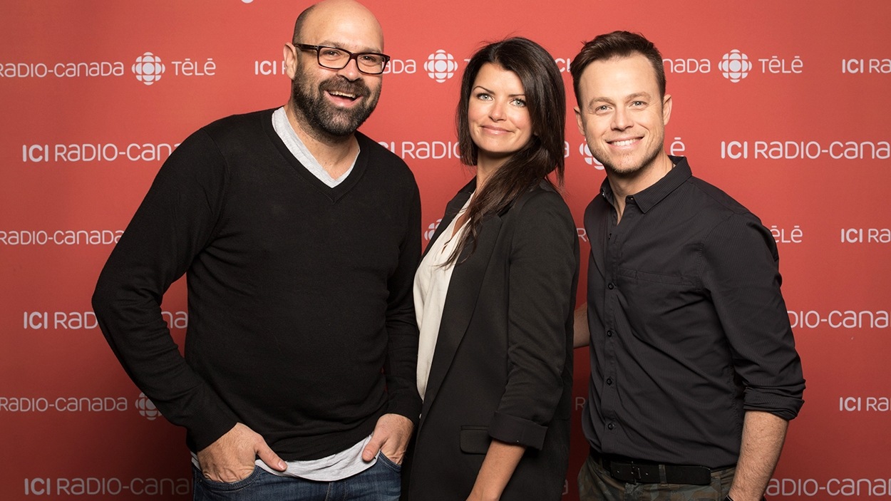 Ricardo Trogi, Kim Lizotte et Louis Morissette Ricardo Trogi, Kim Lizotte et Louis Morissette