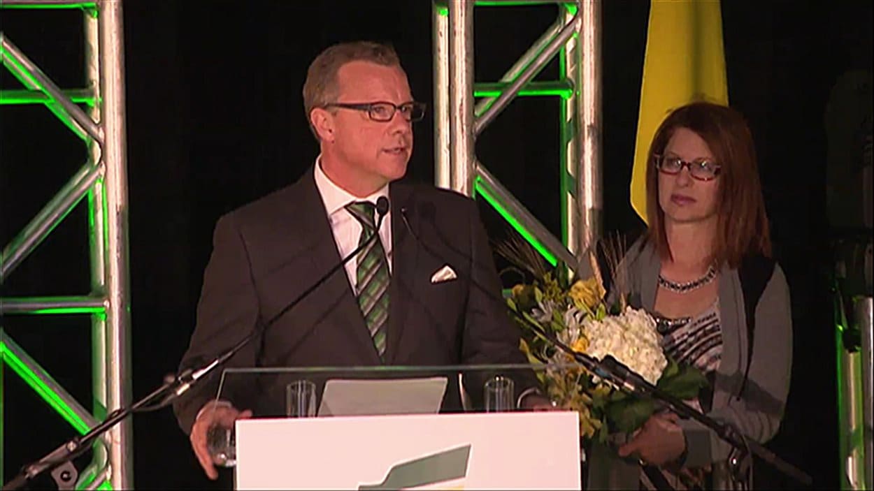 Le chef du Parti Saskatchewanais, Brad Wall Le chef du Parti Saskatchewanais, Brad Wall