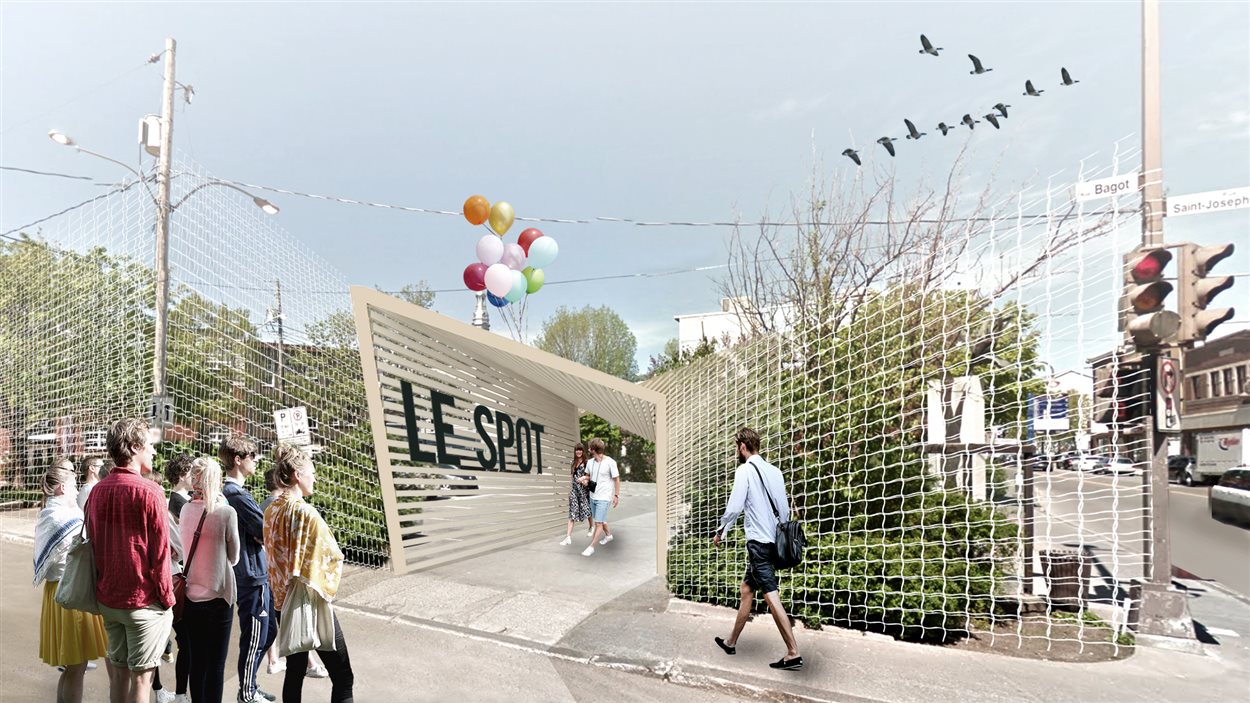 Une des trois entrées du site du SPOT. Une des trois entrées du site du SPOT.